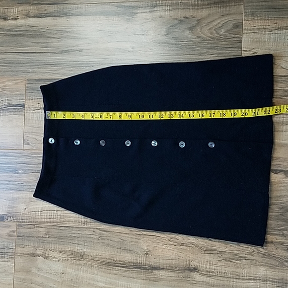Brooks Brothers Italian Merino Navy Sweater Skirt - Picture 5 of 9